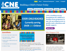 Tablet Screenshot of childcarenetworkofevanston.org